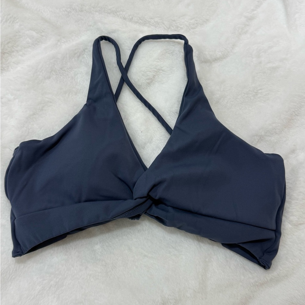 Navy Blue Twist sports bra